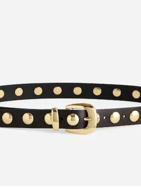 Madewell Belt with Gold Studs